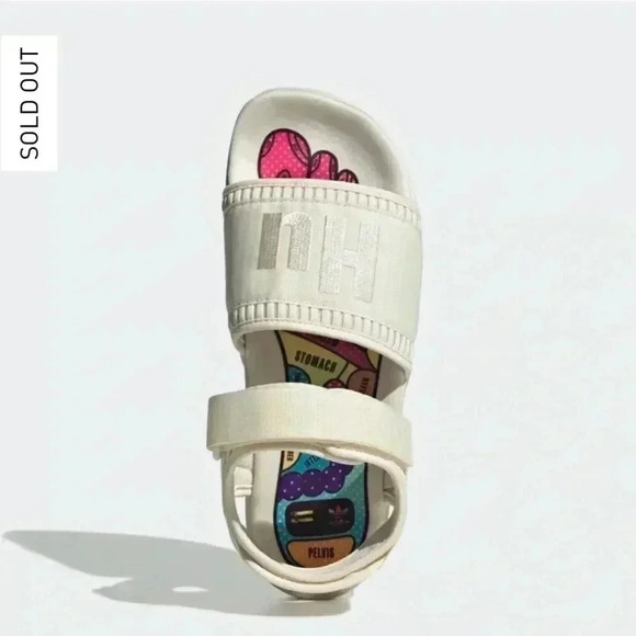 Adidas × Pharrell Williams Adilette 2.0 Sandals Cream NEW - Picture 4 of 8